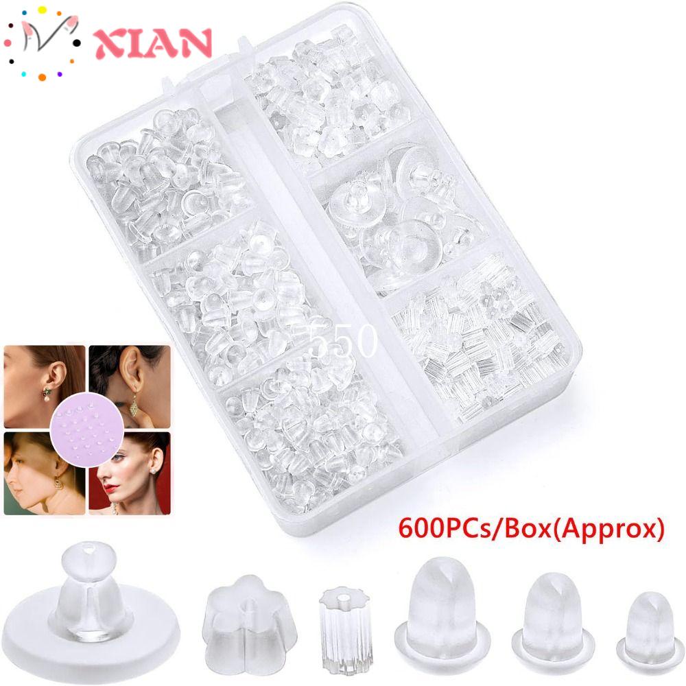 Xiantin Bông Tai Bằng Silicon Mềm Trong Suốt DIY