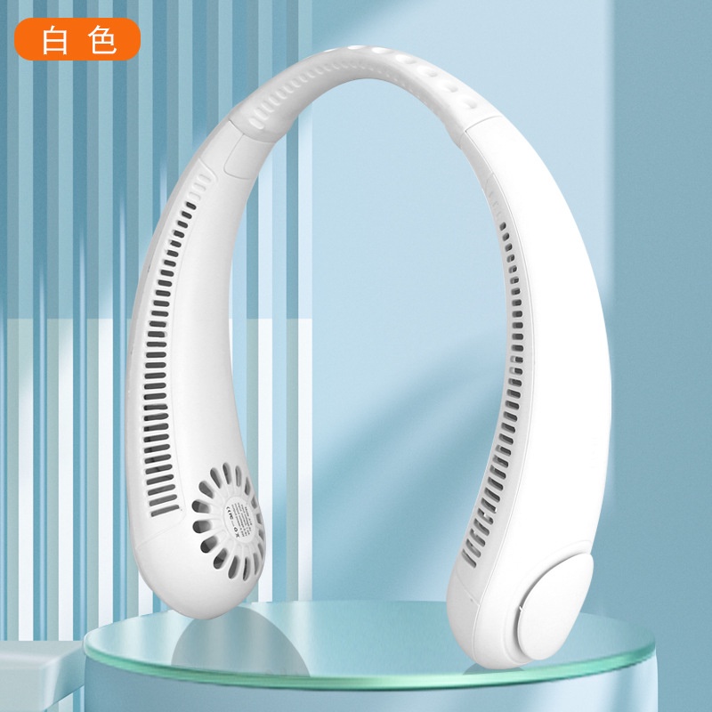 Quạt đeo cổ mini không cánh làm mát thông minh 360 độ, quạt treo cổ tích điện 3 chế độ pin 4000mAh sạc USB | BigBuy360 - bigbuy360.vn