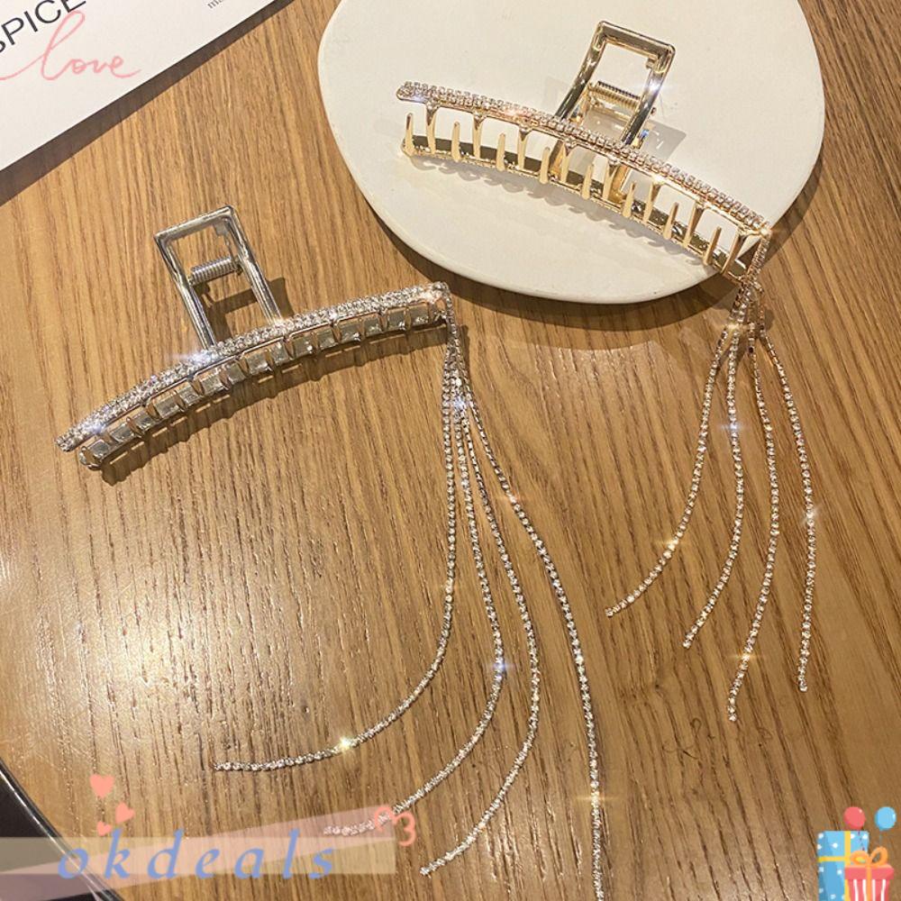 Kẹp Tóc Hình Cá Mập Phối Tua Rua Thanh Lịch Cho Đám Cưới