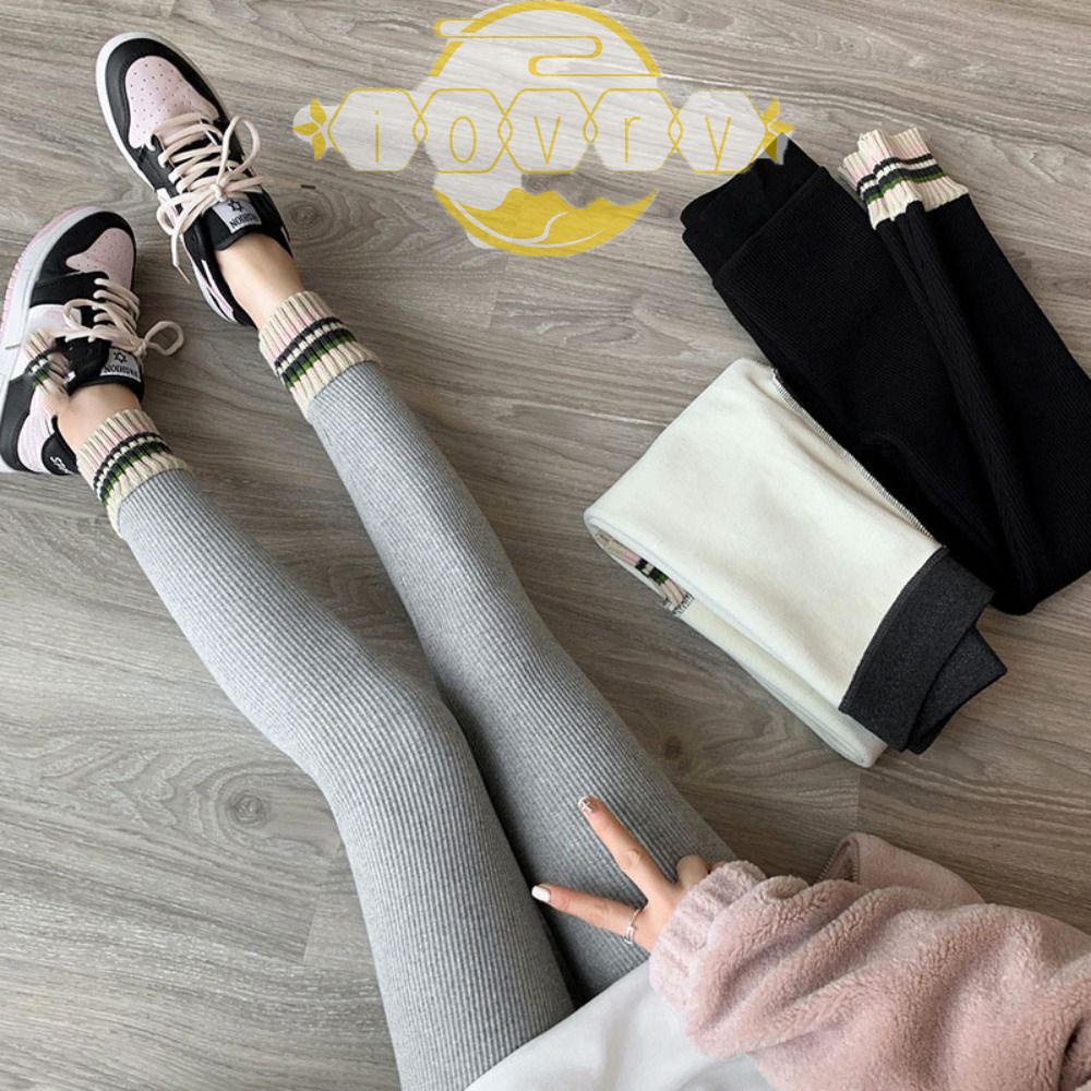 Quần Tất Cotton Lưng Cao Co Giãn Giữ Ấm Thời Trang Cho Nữ