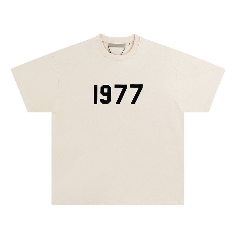 Áo Thun cotton Ngắn Tay In Số 1977 Thời Trang