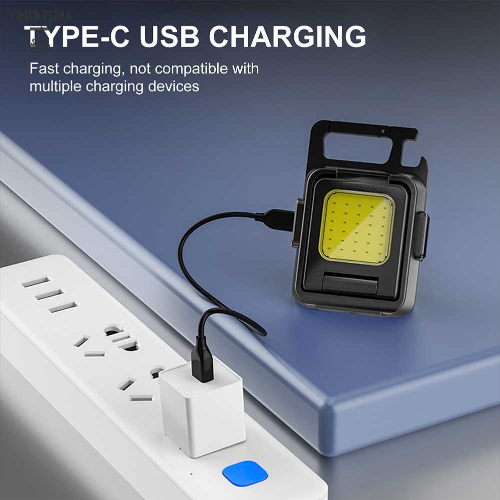 Móc Khóa Đèn LED Mini 7 Chế Độ 1000LM Tiện Dụng