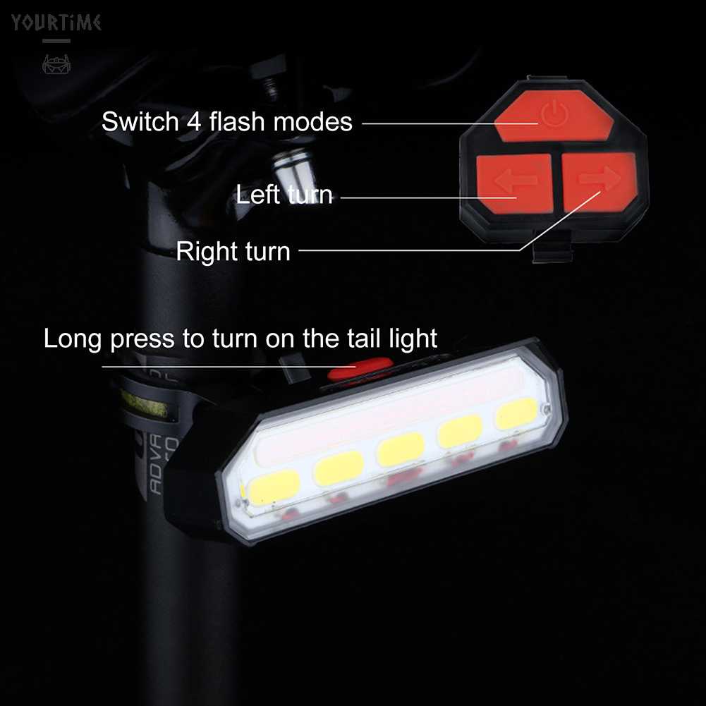 Meroca Đèn LED Gắn Đuôi Xe Đạp Có Thể Sạc Lại Bằng Cổng USB