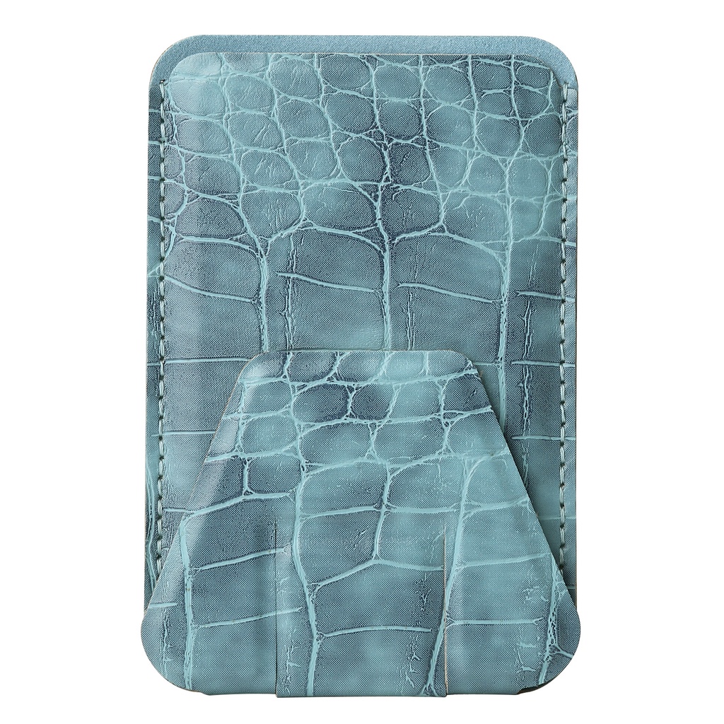 Giá Đỡ Điện Thoại Từ Tính Siêu Mạnh Họa Tiết Da Cá Sấu Có Ngăn Đựng Thẻ Cho iPhone 14 13 12 Pro Max Mini Plus