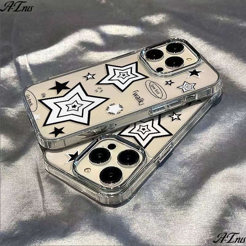 ✅Ốp Điện Thoại Dẻo Họa Tiết Ngôi Sao Đơn Giản Chống Sốc Cho Iphone 14pro 13iPhone12 8 plus 117 max / OW0Q