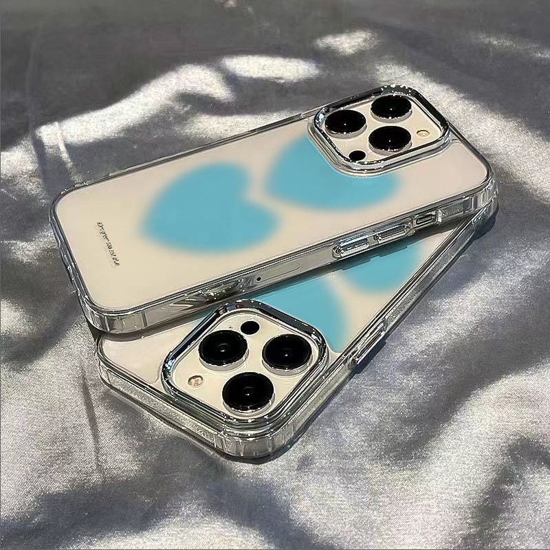 ✅Plus Ốp Điện Thoại Mềm Chống Sốc Họa Tiết Trái Tim Đơn Giản Cho Iphone 8 13 11 14pro 12 7In