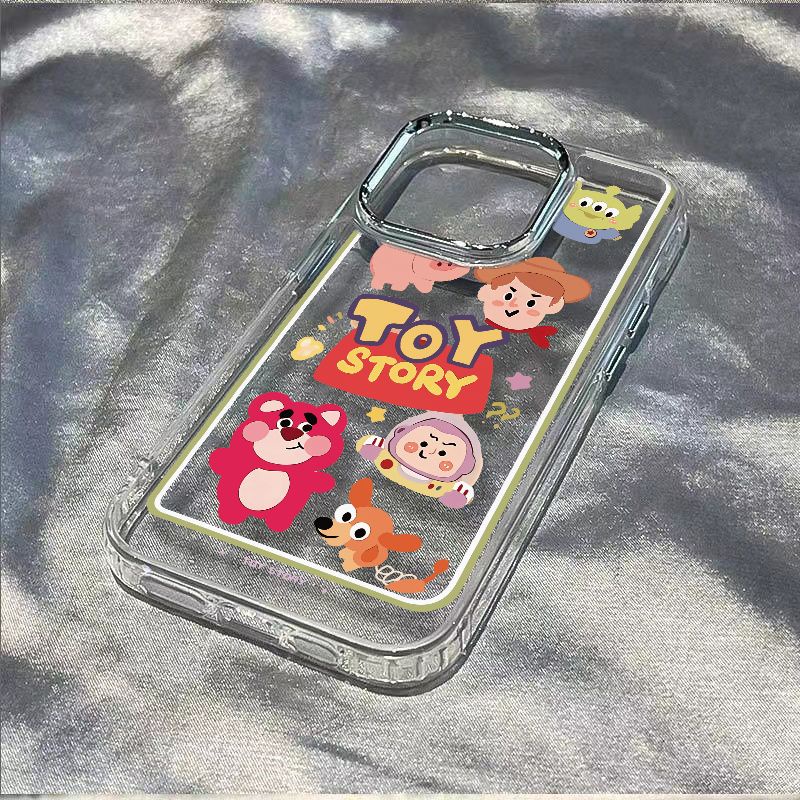 ✅Ốp Điện Thoại Mềm Chống Sốc Hình Gấu Và Dâu Tây Cho iPhone12 plus 0XX5 Max14Pro13In 11xs / 78