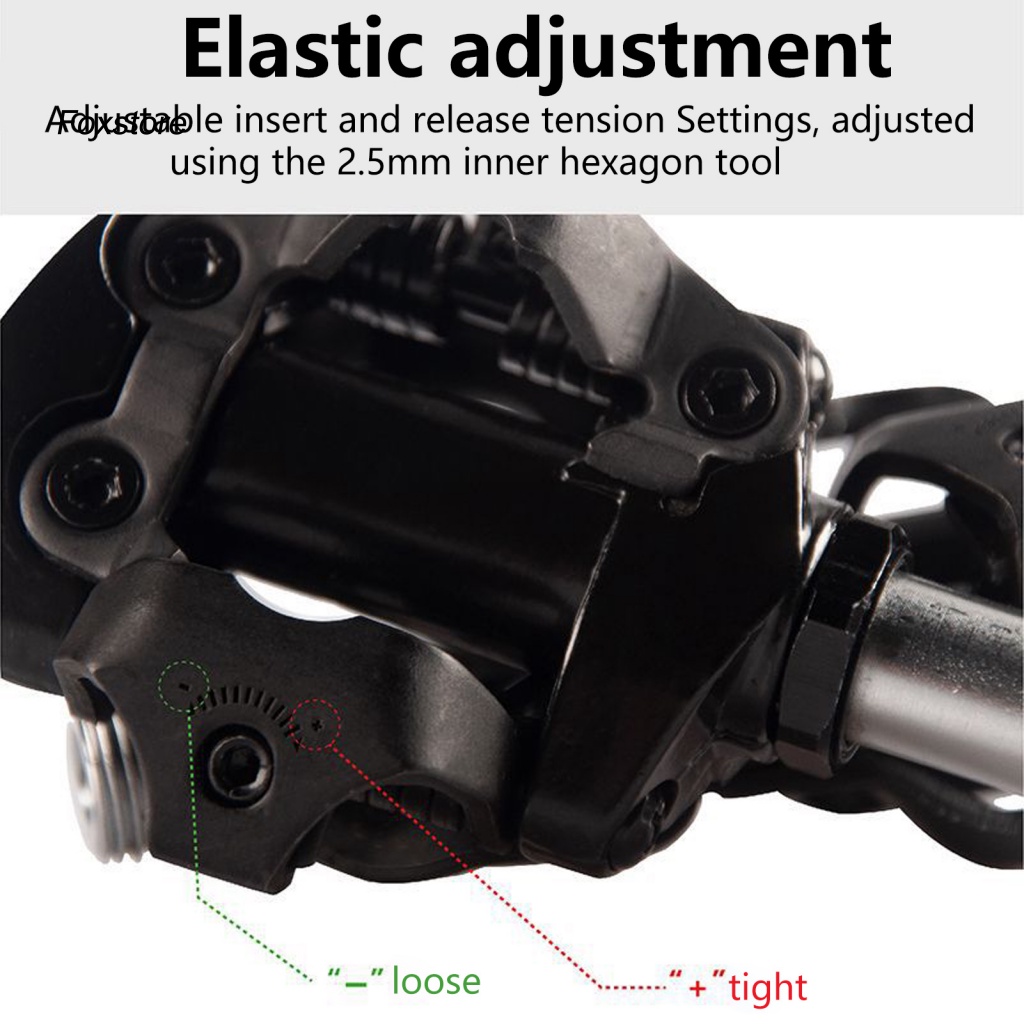 1 Cặp Bàn Đạp Xe Đạp Bằng Hợp Kim Nhôm Tự Khóa Chất Lượng Cao