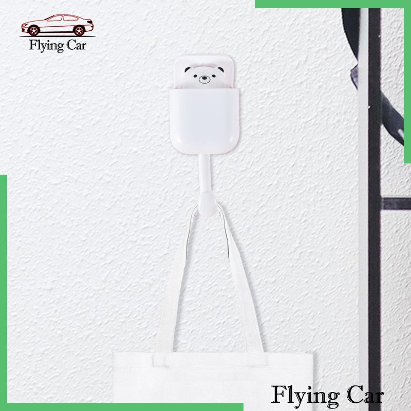 [Lzdjfmy2] Móc Treo Mũ Tự Dính Hình Hoạt Hình Đáng Yêu Kèm Khăn Lau