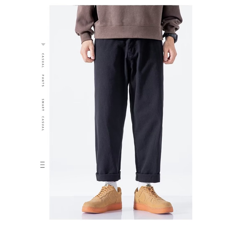 Quần Dài Dáng Rộng Phong Cách Đường Phố Thời Trang Xuân Hè 2023 Mới Cho Nam