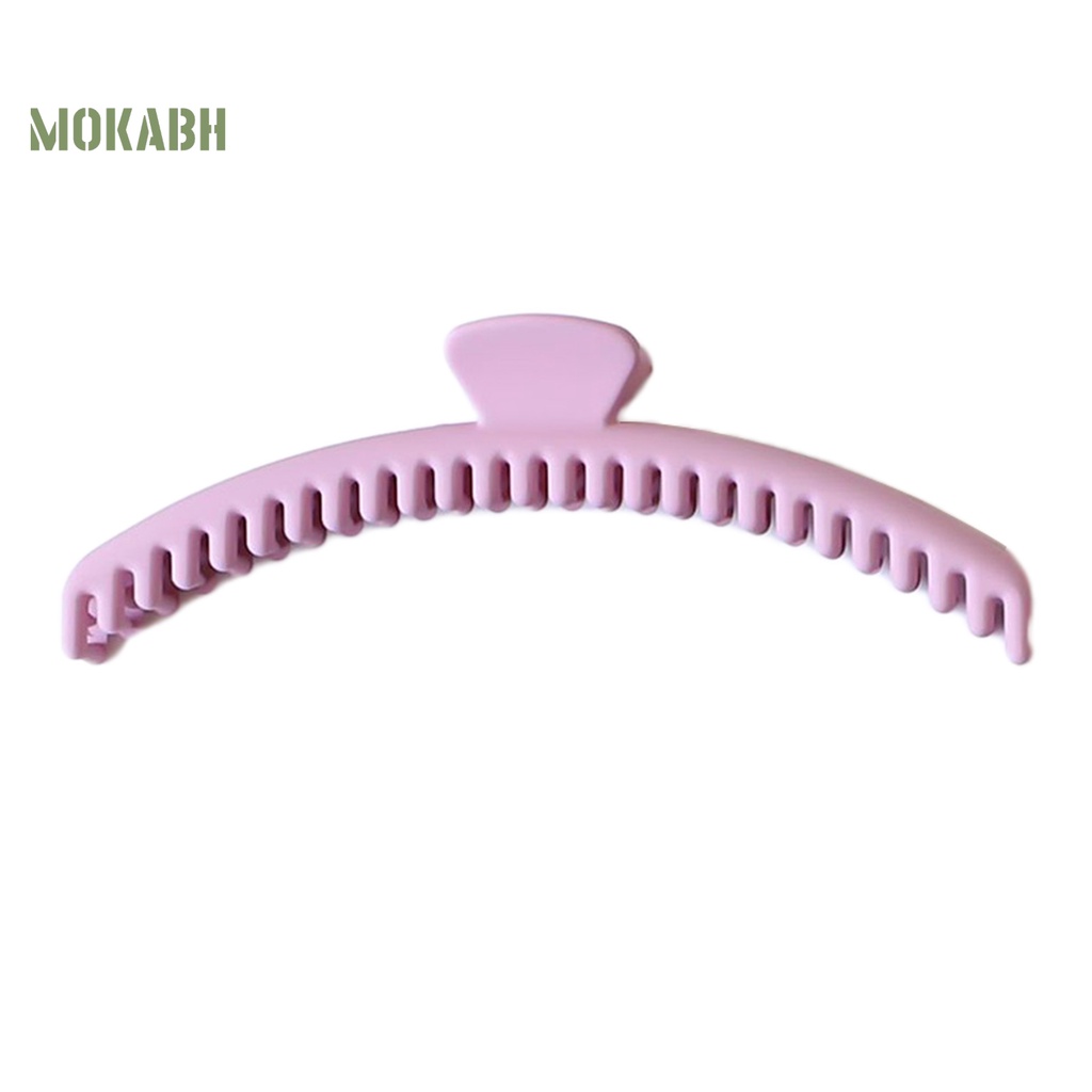 Kẹp Tóc Dạng Cong Hình Cá Mập Màu Trơn Chống Trượt