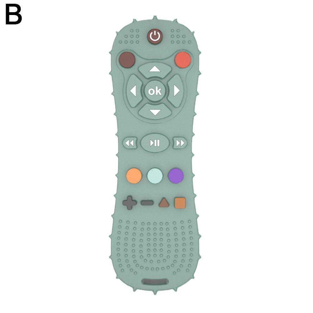 New Baby Dental Gum Baby Anti-eating Hand Grinder Silicone Dental Teether Pressable Remote Control Dental Teether