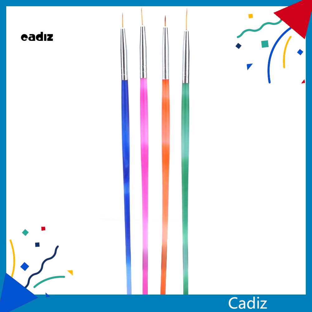 Set 4 Cọ Vẽ Trang Trí Móng Tay Nghệ Thuật Chuyên Nghiệp