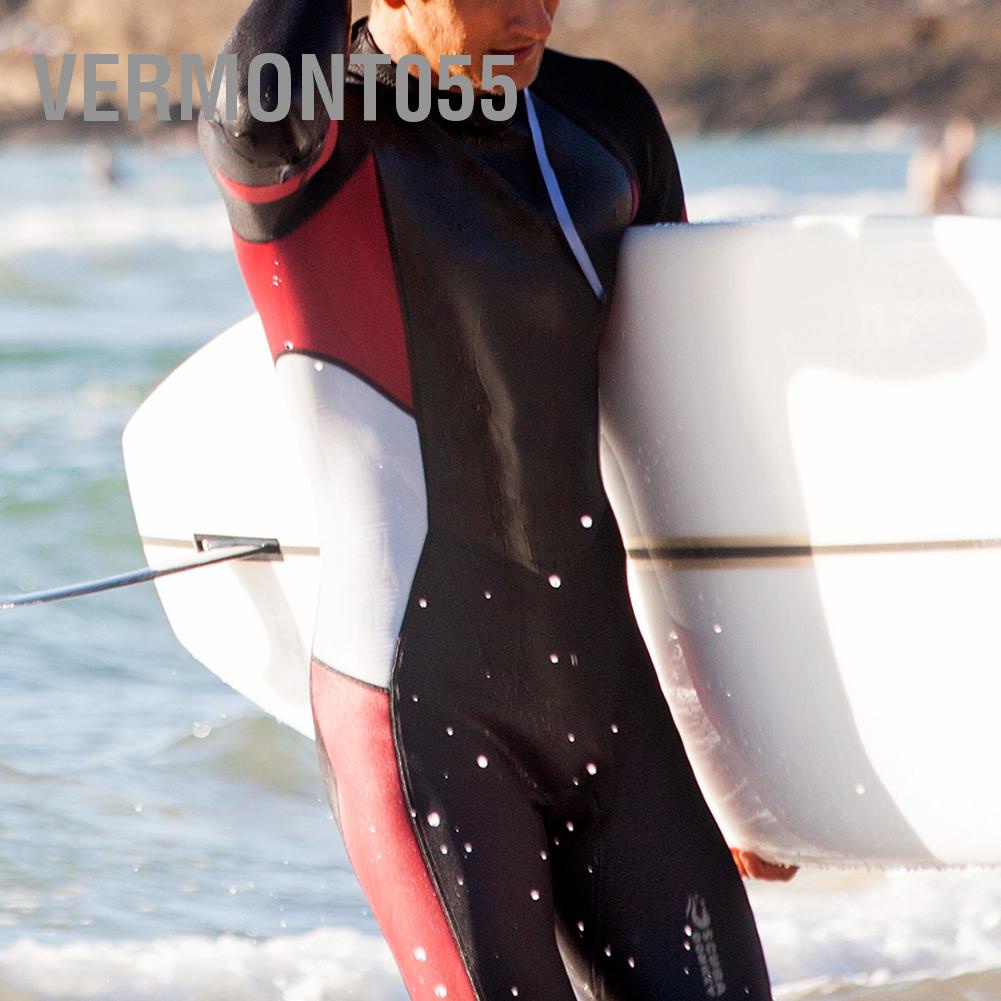 Vermont055 Neoprene 3mm Chống Lạnh Ấm Người Lớn Bộ Đồ Lặn Thấm Nước Tay Dài Quần Áo Lướt Sóng Bơi