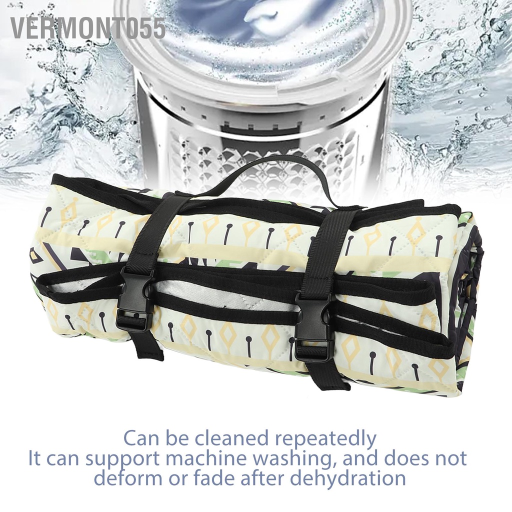 Vermont055 Chăn Dã Ngoại Ngoài Trời 4.7ft X Dày 3 Lớp Thảm Chống Thấm Nước Cho Công Viên Cắm Trại Du Lịch Cỏ