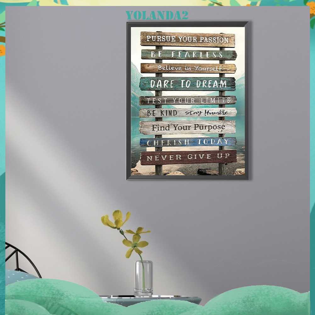 Tranh Đính Đá Kim Cương Toàn Bộ 5D DIY Hình Chữ Cái