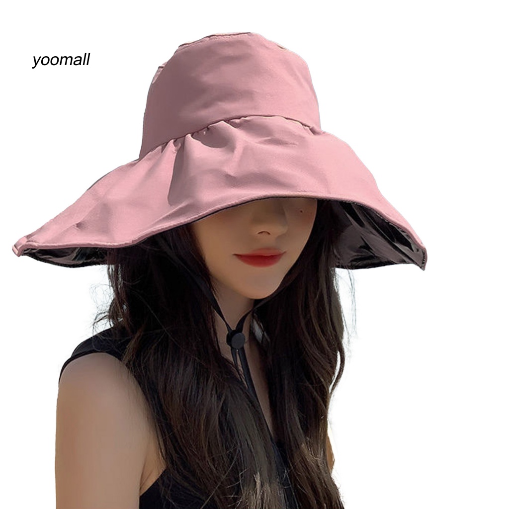 Nón Vành Tròn Lót Vinyl Chống Nắng Thời Trang Cho Nữ