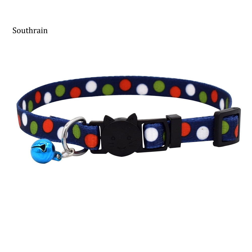 Vòng Cổ Khóa Cài An Toàn In Họa Tiết Dễ Thương Có Thể Điều Chỉnh Thời Trang Cho Thú Cưng
