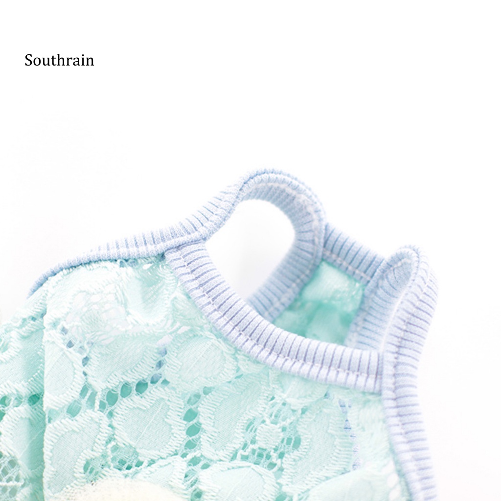 Áo Thun Dạng Váy Lưới Độ Co Giãn Cao Trang Trí Viền Lưới Dành Cho Cún Cưng