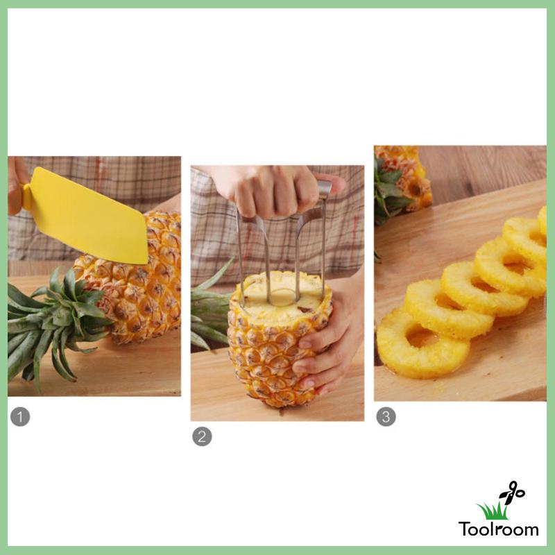 Dụng Cụ Cắt Dứa Bằng Thép Không Gỉ Với Tay Cầm Gọn Nhẹ