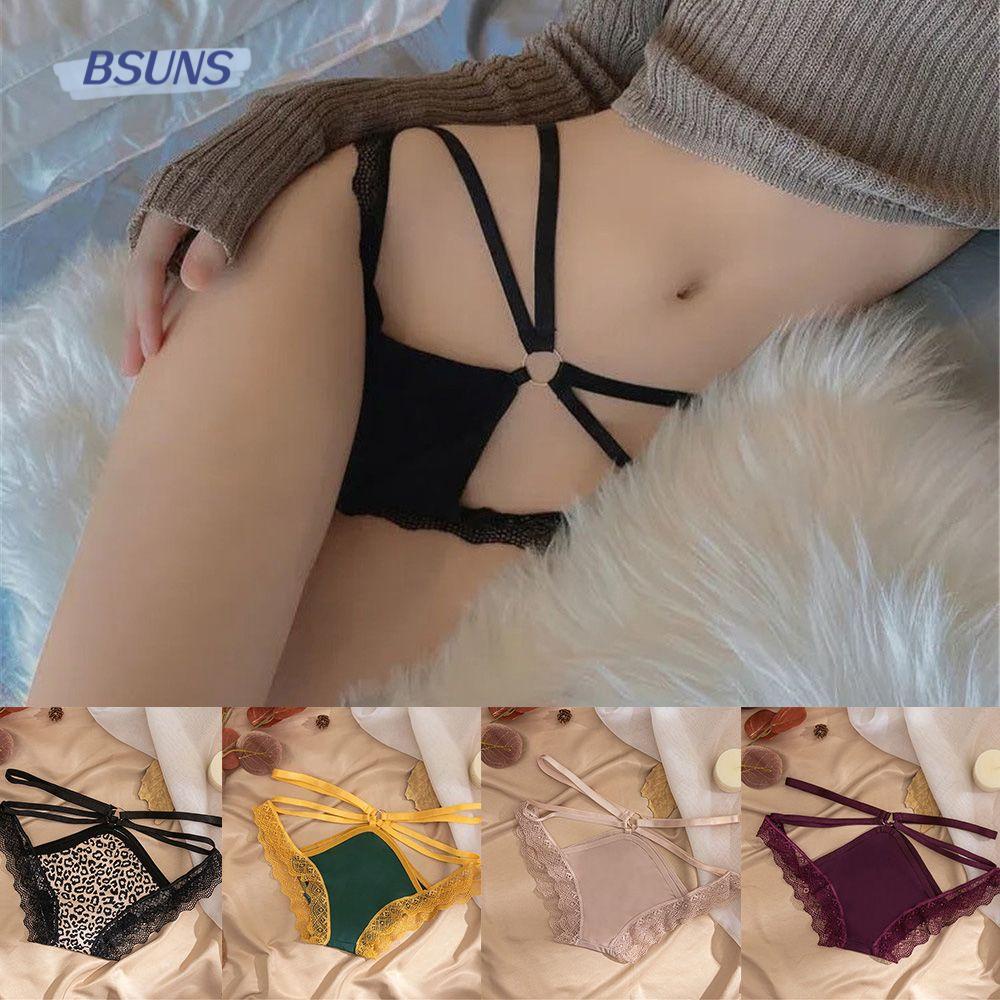 Quần Lót Lọt Khe Đan Dây Chất Liệu Cotton Mỏng Lưng Thấp Thời Trang Quyến Rũ Cho Nữ