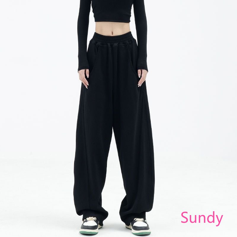 Plus Quần Thể Thao Ống Rộng Phong Cách Hiphop Mỹ Thời Trang Mùa Hè Cho Nữ Có Size Lớn