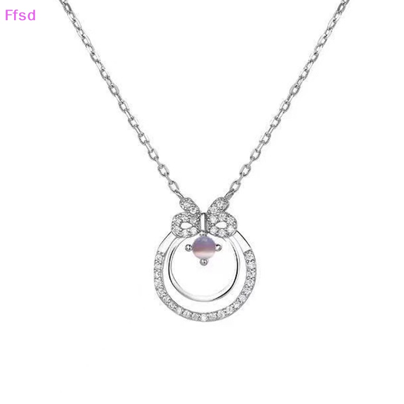 {Ffsd} Vòng cổ Mặt Tròn Rỗng Đính Pha Lê Lấp Lánh Thời Trang Tinh Tế Cho Nữ