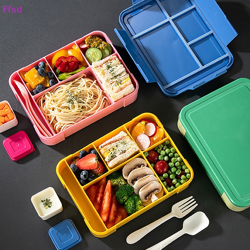 {Ffsd} Hộp Đựng Cơm Trưa Nhiều Ngăn Kín Đáo Cho Trẻ Em Và Học Sinh * Bán Chạy
