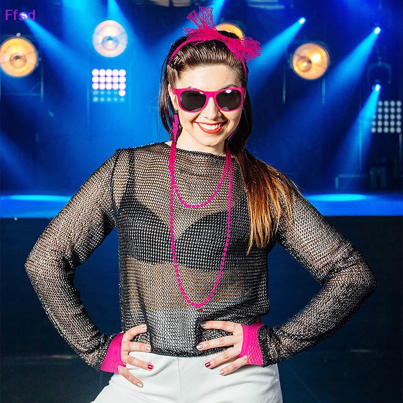 1 Set 1 Bộ Trang Sức Gồm Vòng cổ / Vòng Đeo Tay / Băng Đô / Găng Tay / Đầu Gối 80s