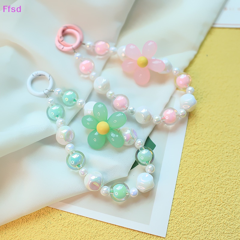 {Ffsd} 1 Dây Đeo Điện Thoại Chuỗi Hạt Pha Lê Thủ Công Thời Trang * Bán Chạy