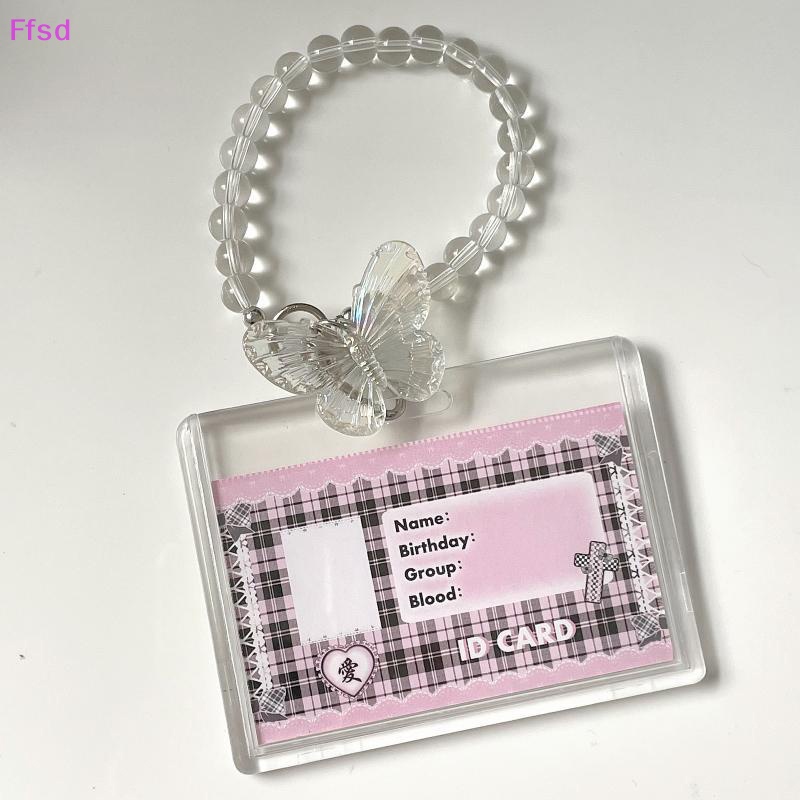 Mặt Dây Chuyền Acrylic Pha Lê Hình Bướm Trưng Bày Thẻ Ảnh {Ffsd} {Ffsd} Bảo Vệ * Bán Chạy