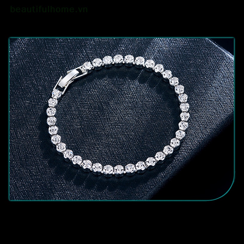 [beautifulhome] Vòng Tay Chuỗi Hạt Đá Zircon Nhỏ Thời Trang Làm Quà Tặng Tiệc Cưới / Bạn Bè [beauty]