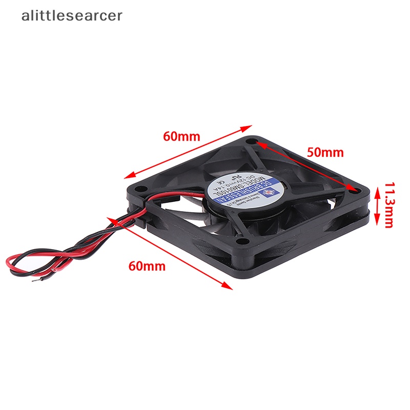 Quạt Tản Nhiệt Không Chổi Than 5-15V Màu Đen 60mm 6010 DC 12V Tiện Dụng