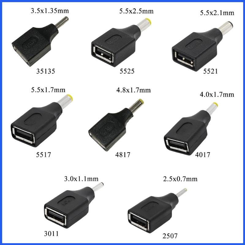 Bộ Chuyển Đổi Nguồn Điện USB A Sang DC Cho Laptop