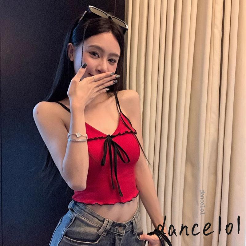 Áo Ba Lỗ Thắt Dây Dáng Ôm Dành Cho Nữ Nhảy Múa1O1