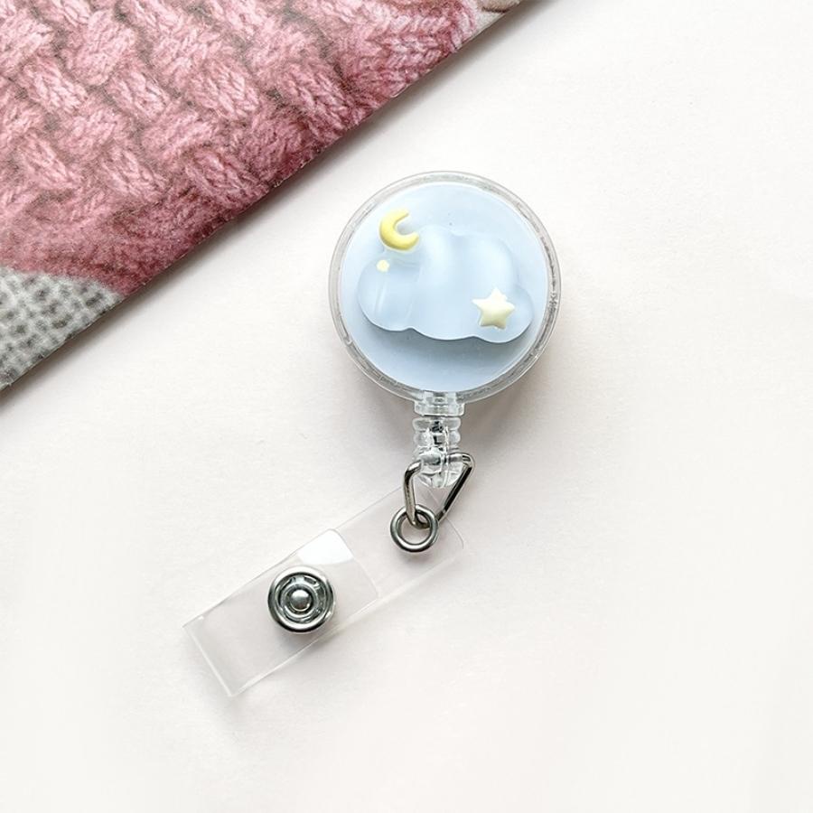 Dây đeo thẻ tên hoạt hình cute, tiện lợi họa tiết mây dành cho sinh viên/ học sinh/ văn phòng- Hally shop