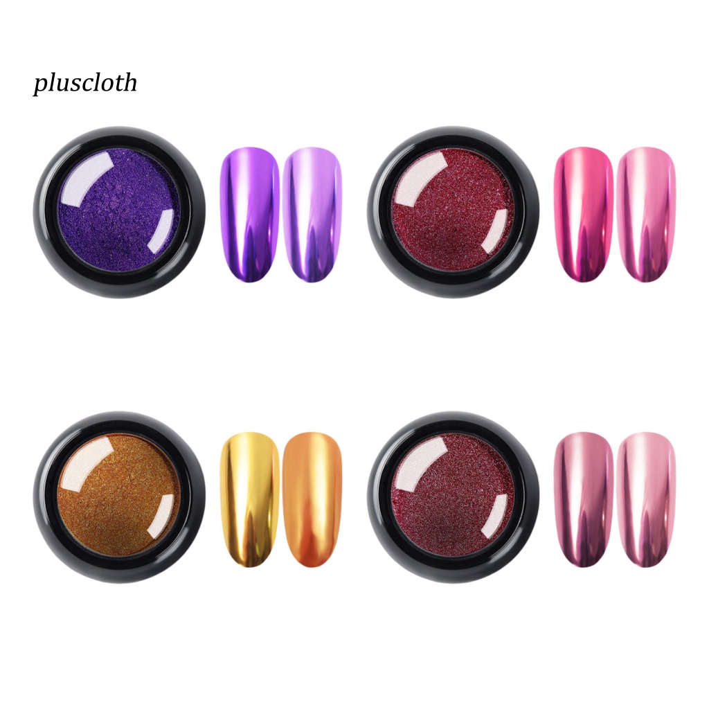 1 Bột Nhũ Kim Tuyến Trang Trí Móng Tay An Toàn Không Phai Màu Lâu Trôi 4 Phong Cách