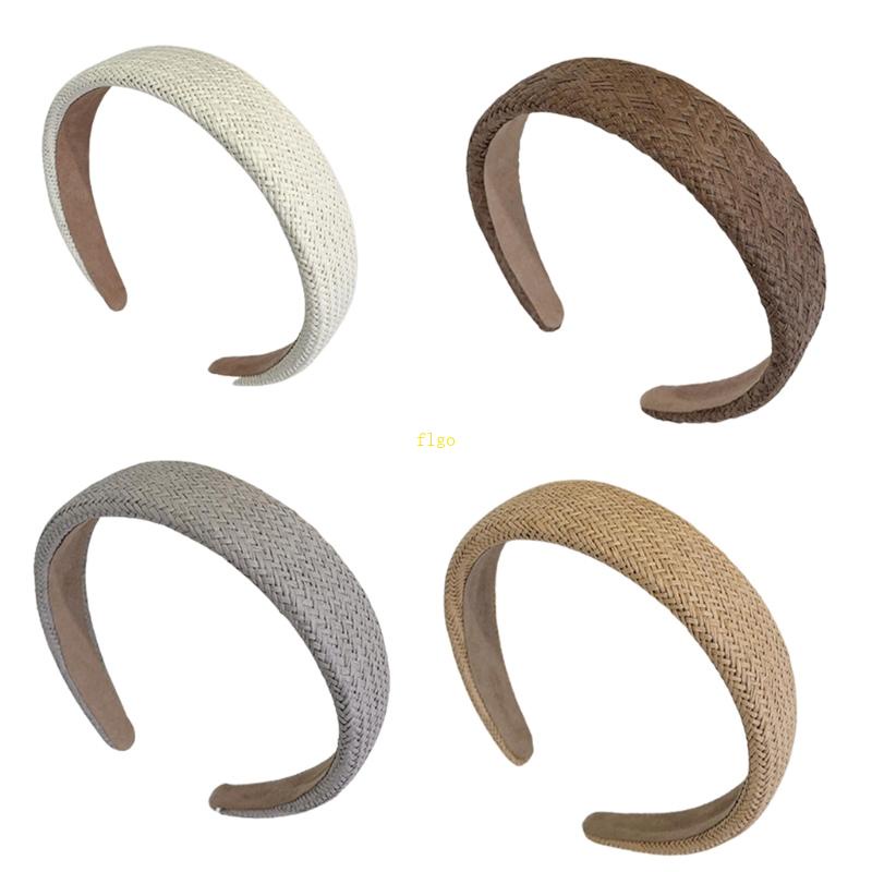 Băng Đô Dệt Kim Co Giãn Bản Rộng Thời Trang Cho Nữ