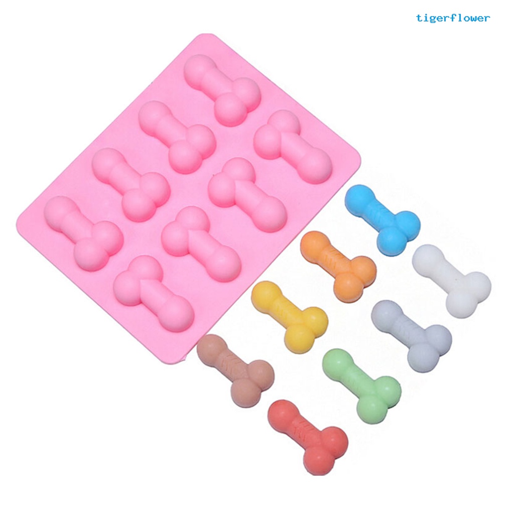 Khuôn Silicone Làm Bánh 8 Ngăn Thủ Công Hình Hoa Hổ Cho Nhà Bếp