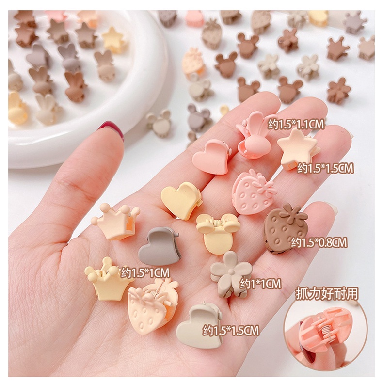 Set 10 / 26 Kẹp Tóc Hình Hoa Nhiều Màu Sắc Phong Cách Hàn Quốc Cho Bé