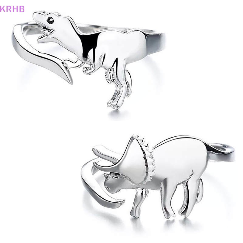 Nhẫn Hợp Kim Hình Khủng Long Phong Cách Cổ Điển Cho Nam Và Nữ Mới