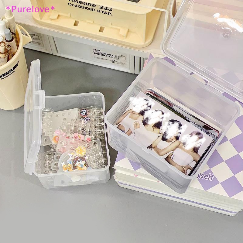 Bộ 2 Hộp Nhựa Đựng Trang Sức Chống Bụi Tiện Lợi Mới