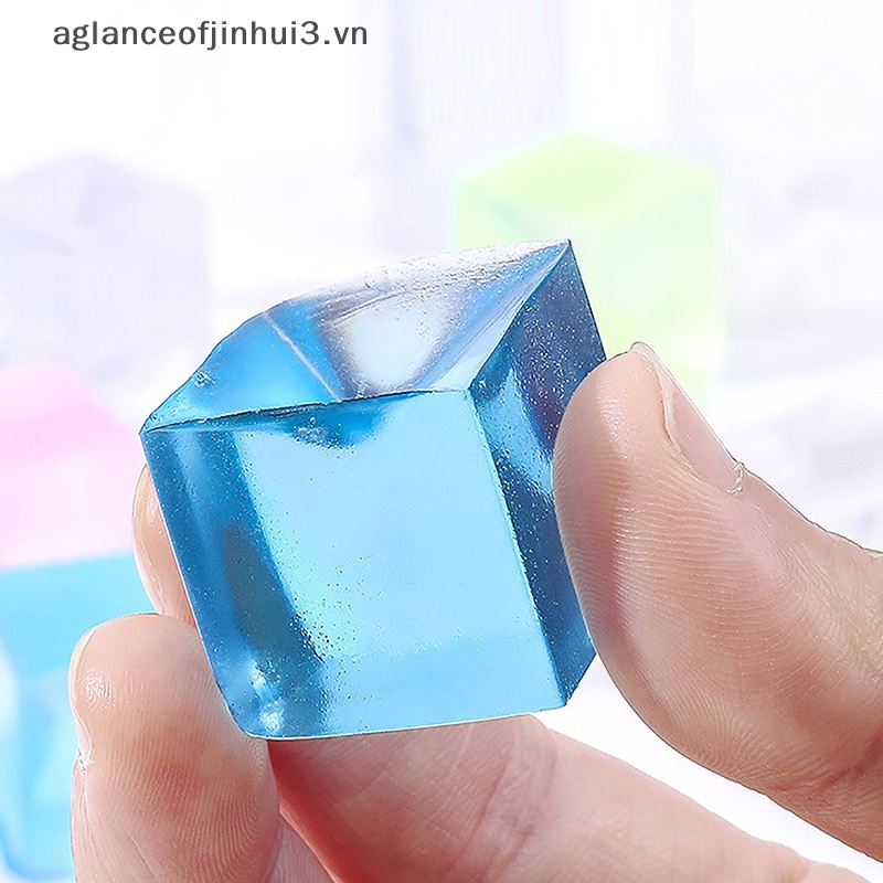 ~ Afhvn ~ Đồ Chơi Fidget Spinner Mini DạNg KhốI Lập Phương Trong Mờ GiảM Stress Cho Emotion Healing.