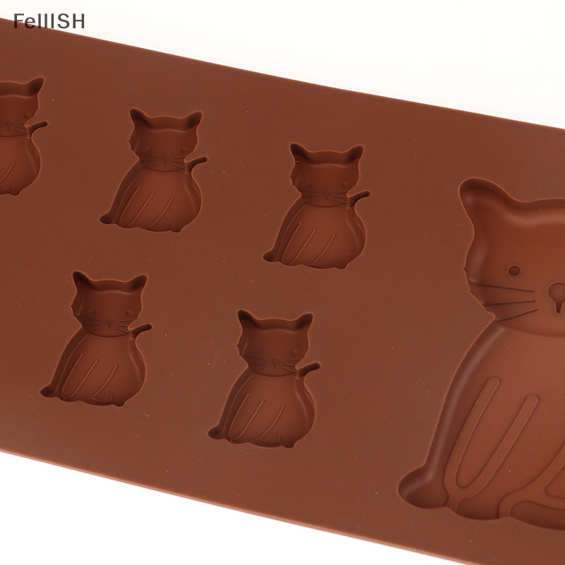 1 Khuôn Làm Bánh 7 Ngăn Hình Mèo Dễ Thương DIY 439br