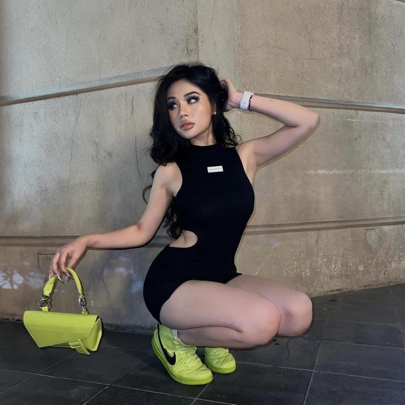 Bộ Áo Liền Quần Thể Thao Không Tay Cổ Cao Thời Trang Mùa Hè CY03 Cho Nữ