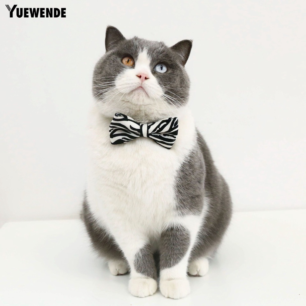 Vòng Cổ Thắt Nơ Họa Tiết Chấm Bi Dễ Thương Linh Hoạt Cho Thú Cưng