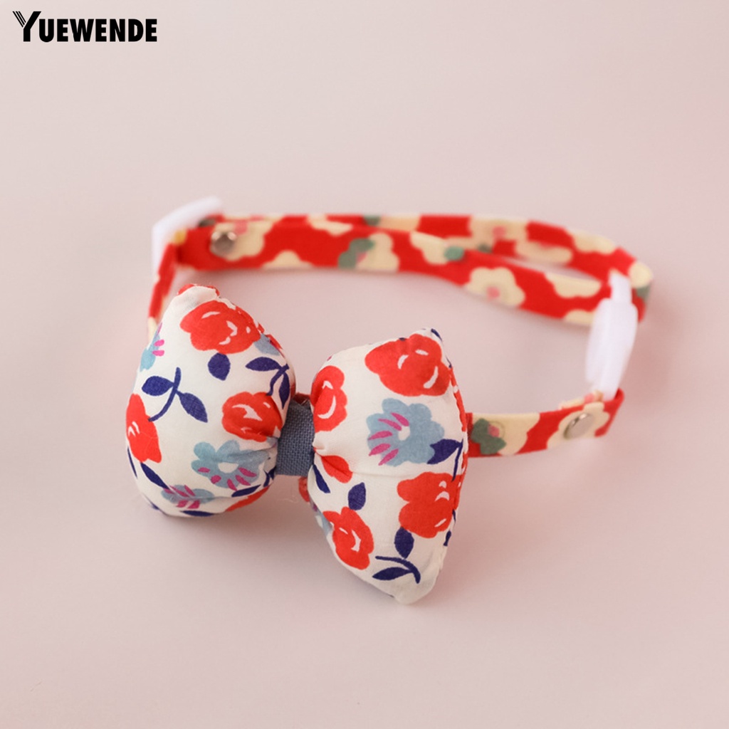 Nơ Đeo Cổ Thoáng Khí Họa Tiết Hoa Dễ Thương Cho Thú Cưng