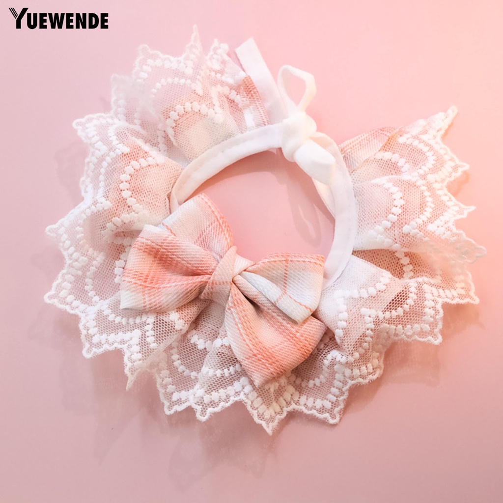 Yq.e Yếm Vải Cotton Trang Trí Nơ Thân Thiện Với Da Chống Mài Mòn Dễ Giặt Trang Trí Dành Cho Thú Cưng