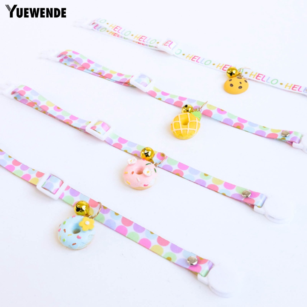 Vòng Cổ Hình Bánh Donut Có Thể Điều Chỉnh Cho Thú Cưng