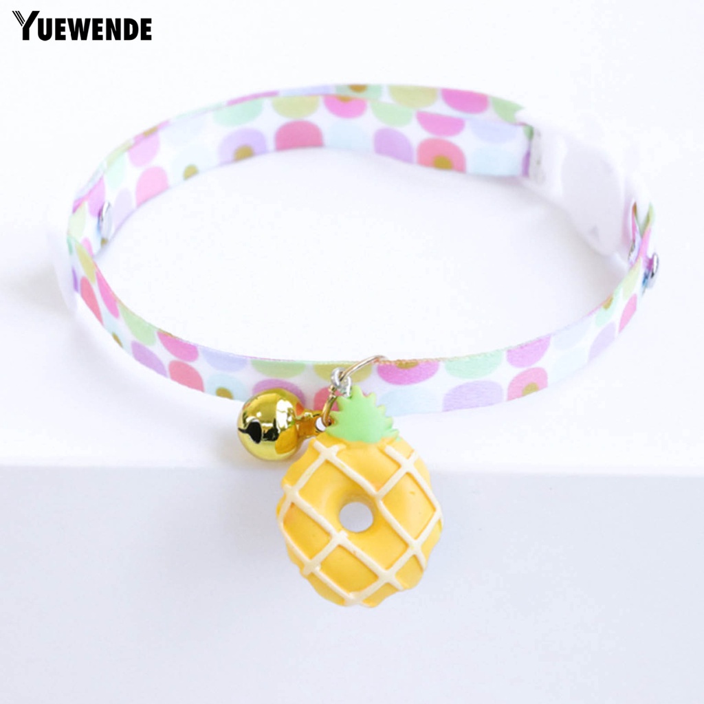 Vòng Cổ Hình Bánh Donut Có Thể Điều Chỉnh Cho Thú Cưng